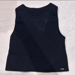 black ribbed tank top Hollister size medium